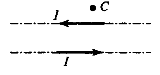 По двум тонким прямым проводникам параллельным друг другу текут одинаковые токи i см рисунок
