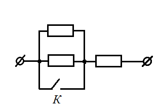 На участке цепи изображенном на рисунке сопротивление каждого резистора равно 2 ом