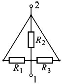 На рисунке 21 приведена схема электрической цепи состоящей из трех сопротивлений включенных в цепь